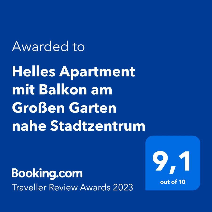 Helles Apartment Mit Balkon Am Grossen Garten Nahe Stadtzentrum Дрезден Экстерьер фото